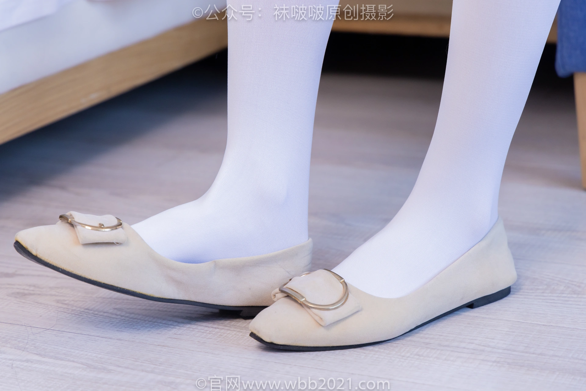 [BoBoSocks袜啵啵] NO.452 奶油-平底鞋、帆布鞋、白棉袜、厚白丝、肉丝 2